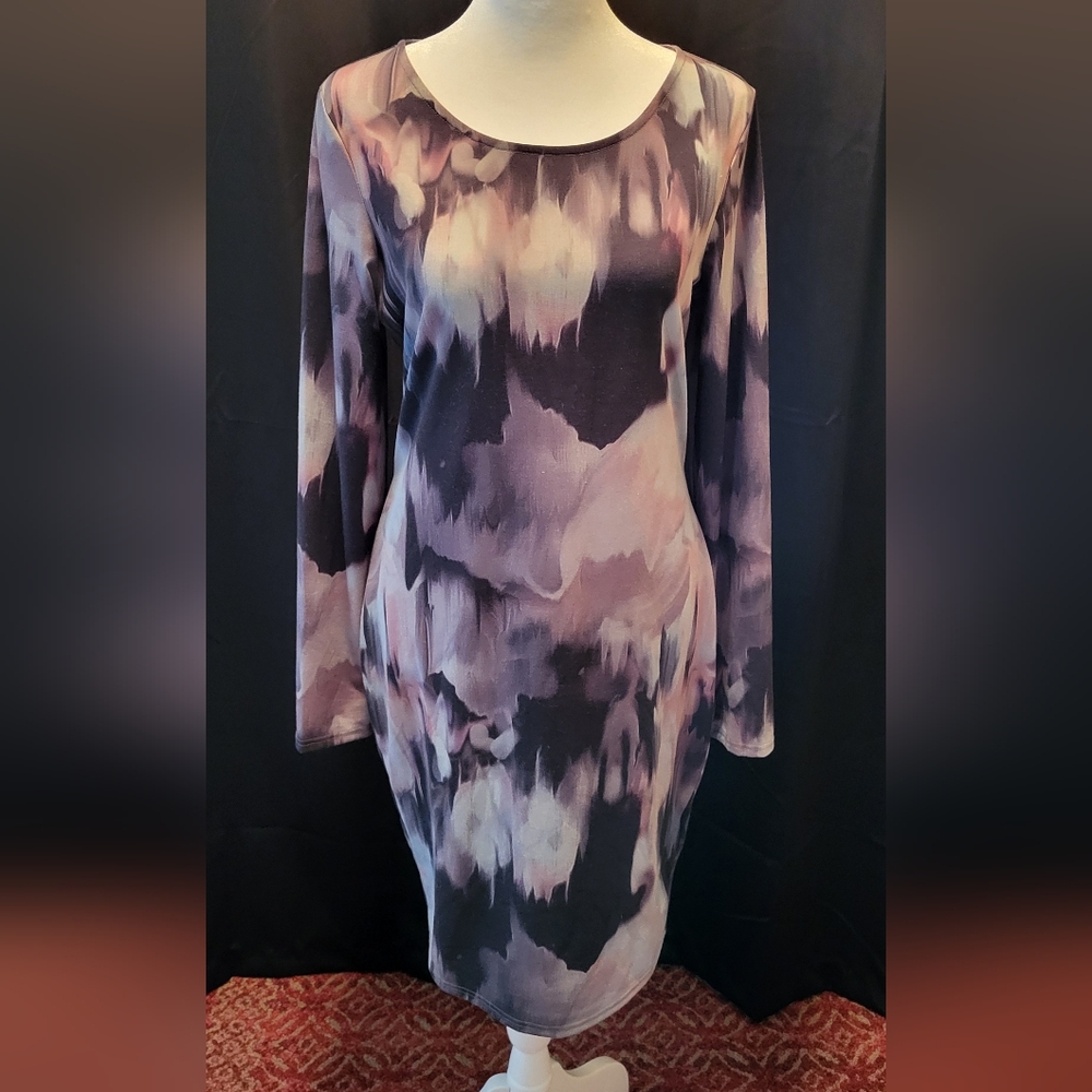 Venus Purple Patterned Women's Dress
